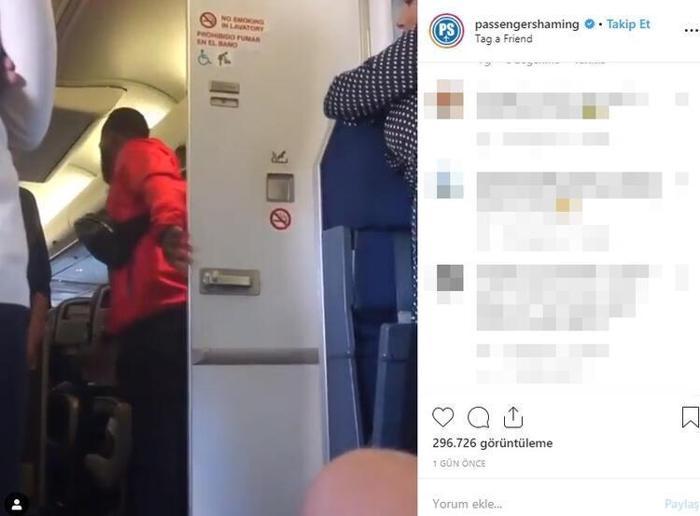 Uçakta iğrenç olay Sosyal medya yıkıldı