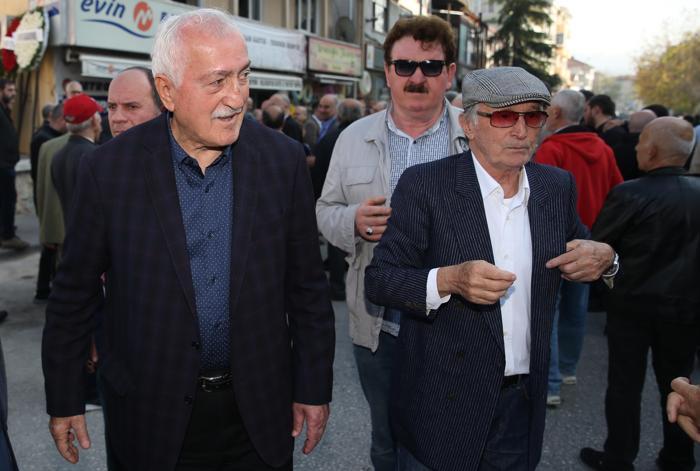 Aziz Yıldırım ve Aykut Kocaman, Nihat Çetinin cenazesinde