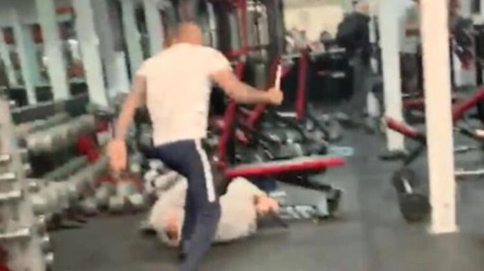 Spor salonunda büyük kavga