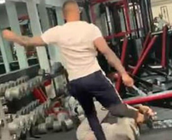 Spor salonunda büyük kavga