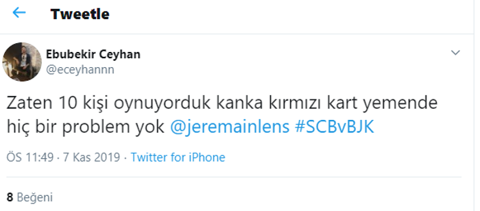 Lens kırmızı kart gördü Beşiktaş taraftarı çıldırdı