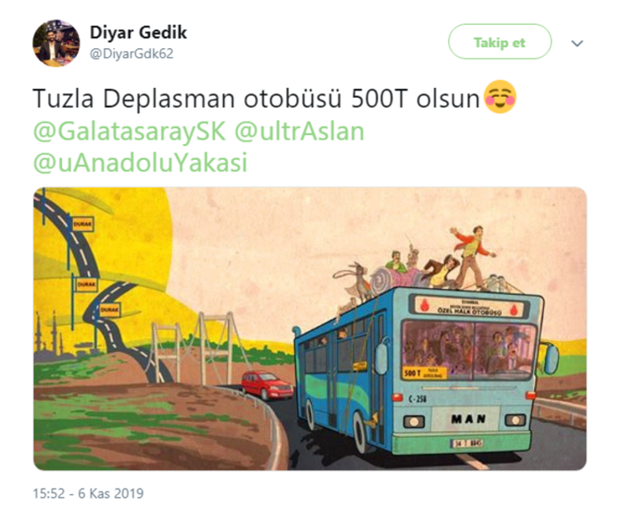 Galatasaray - Tuzlaspor eşleşmesine 500T damgası