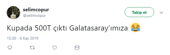 Galatasaray - Tuzlaspor eşleşmesine 500T damgası