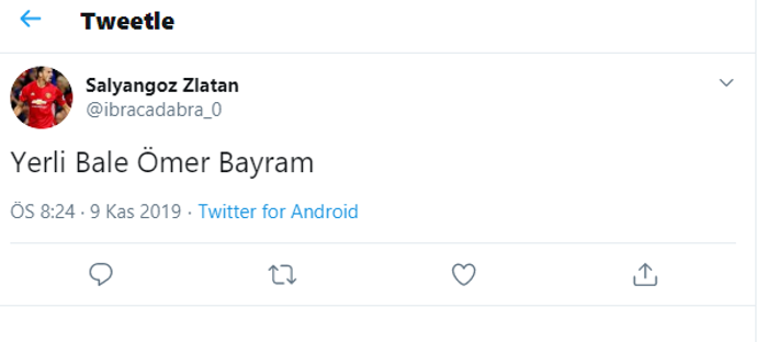 Ömer Bayram sosyal medyayı ayağa kaldırdı