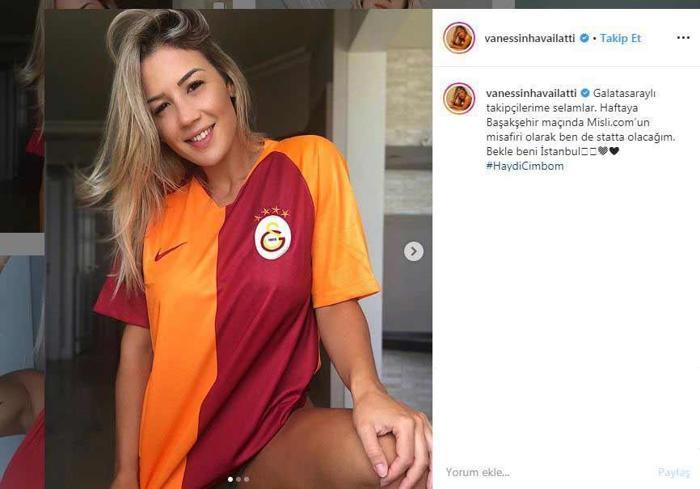 Vanessa Vailatti açıkladı: Galatasaray maçına geliyor