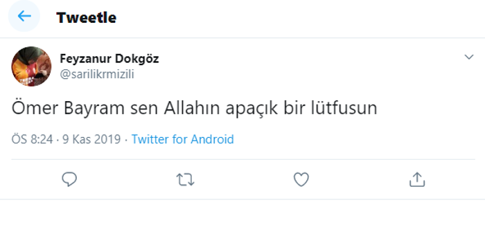 Ömer Bayram sosyal medyayı ayağa kaldırdı