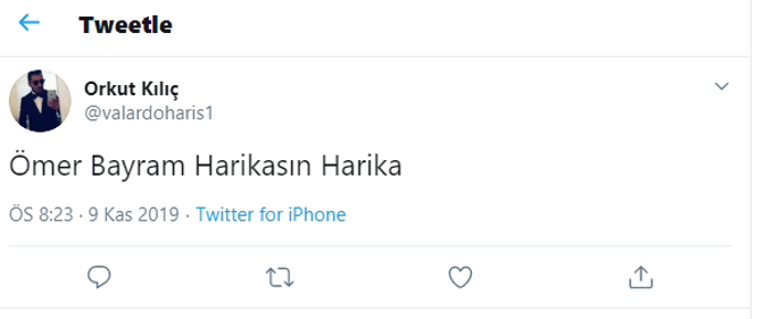 Ömer Bayram sosyal medyayı ayağa kaldırdı