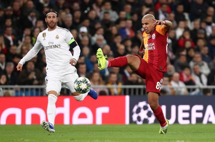 Real Madrid-Galatasaray maçından kareler...
