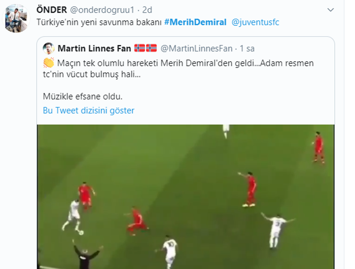 Merih Demiral harikalar yarattı, sosyal medya yıkıldı