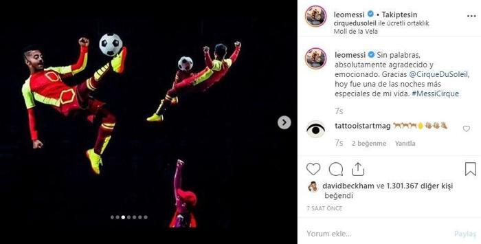 Messiden esinlenen sirkten renkli gala (Cirque du Soleil)