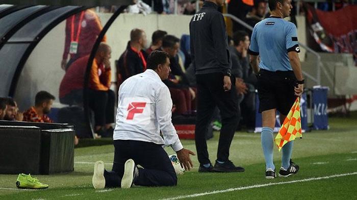 Gençlerbirliği-Galatasaray maçında Mustafa Kaplan yerinde duramadı
