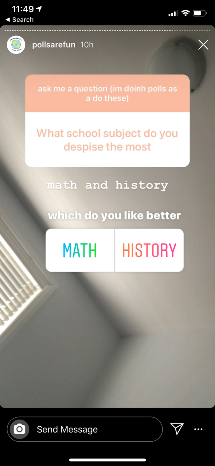 Gençler Instagramda takipçi kazanmak için sadece anket yapıyor