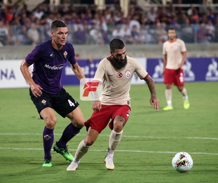 Fiorentina - Galatasaray maçında dikkat çeken kare