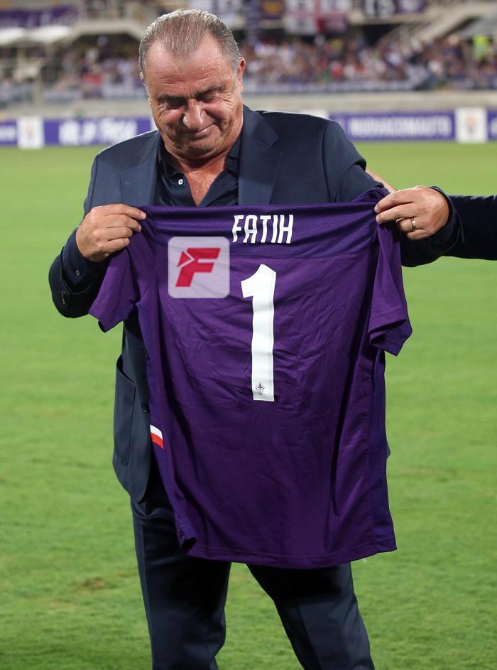 Fiorentina - Galatasaray maçında dikkat çeken kare