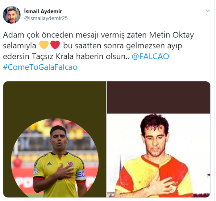 Falcao Galatasaraya müjdeyi verdi, taraftar çılgına döndü