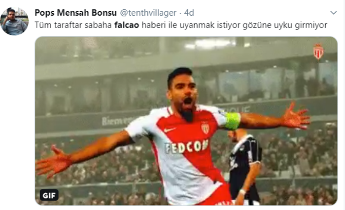 Falcao Galatasaraya müjdeyi verdi, taraftar çılgına döndü