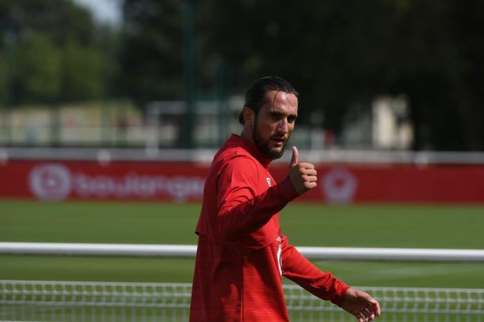 Yusuf Yazıcının Lillede çıktığı ilk antrenmandan kareler...