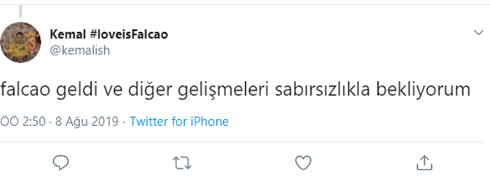 Falcao Galatasaraya müjdeyi verdi, taraftar çılgına döndü