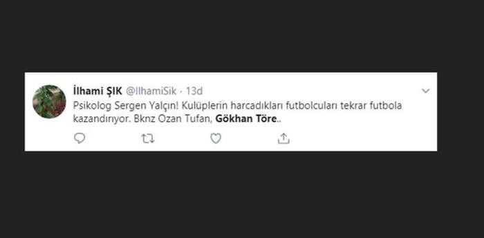 Gökhan Töre maça damga vurdu