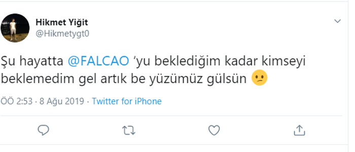 Falcao Galatasaraya müjdeyi verdi, taraftar çılgına döndü