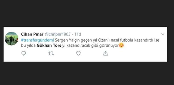 Gökhan Töre maça damga vurdu