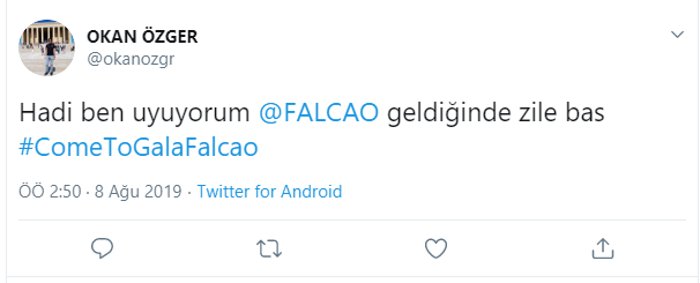 Falcao Galatasaraya müjdeyi verdi, taraftar çılgına döndü