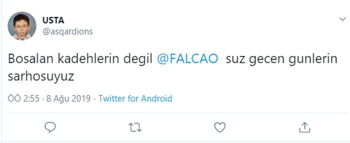 Falcao Galatasaraya müjdeyi verdi, taraftar çılgına döndü