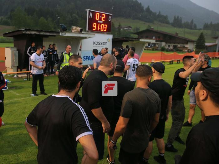 Beşiktaş - Eibar maçı sonunda ortalık karıştı Orhan Aka büyük tepki