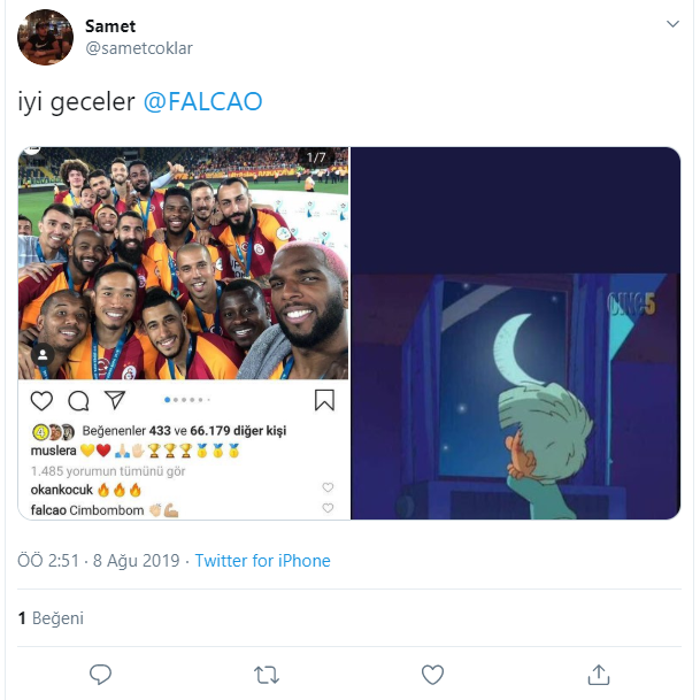 Falcao Galatasaraya müjdeyi verdi, taraftar çılgına döndü