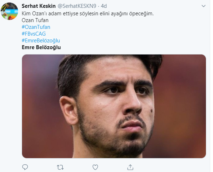 Fenerbahçe - Cagliari maçında Emre Belözoğlu fırtınası