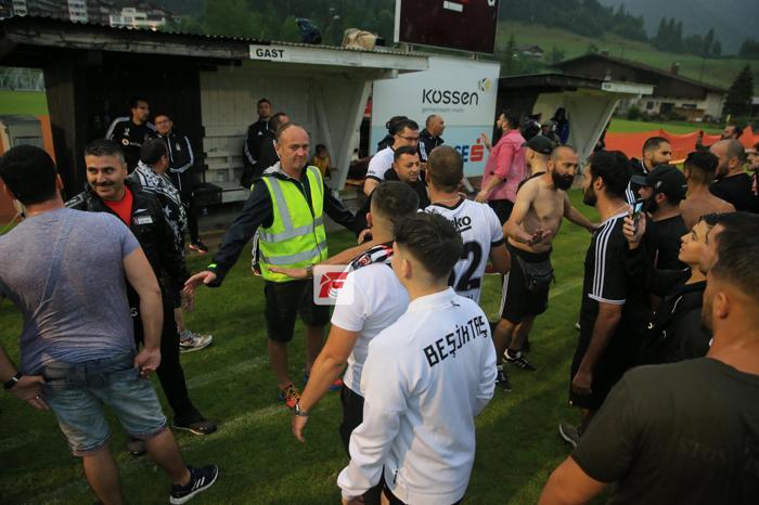 Beşiktaş - Eibar maçı sonunda ortalık karıştı Orhan Aka büyük tepki