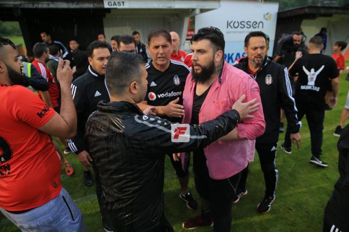 Beşiktaş - Eibar maçı sonunda ortalık karıştı Orhan Aka büyük tepki