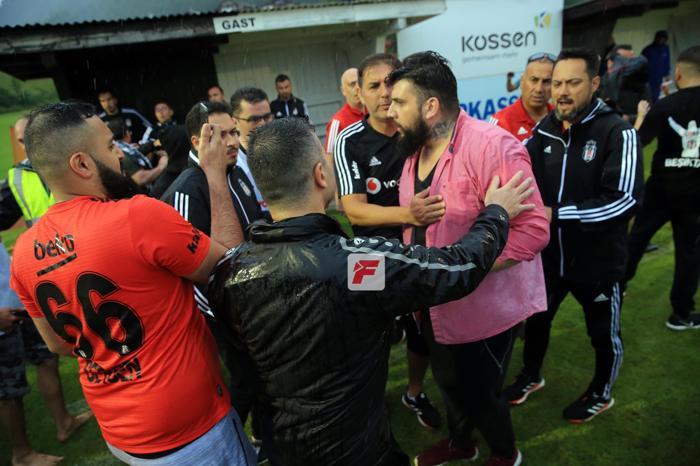 Beşiktaş - Eibar maçı sonunda ortalık karıştı Orhan Aka büyük tepki