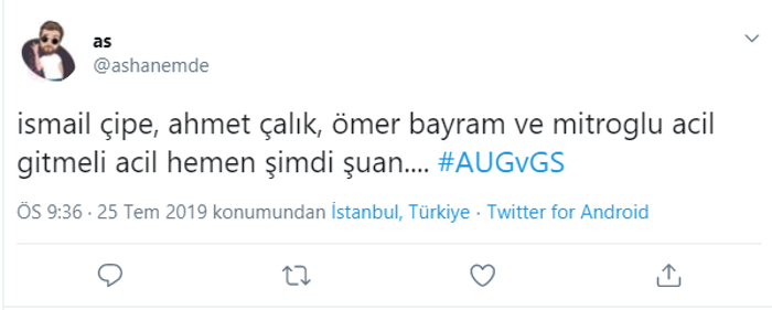Galatasaray - Augsburg maçında İsmail Çipeye büyük tepki
