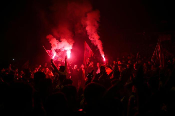 Galatasaray Beşiktaşı devirdi, Florya bayram yerine döndü