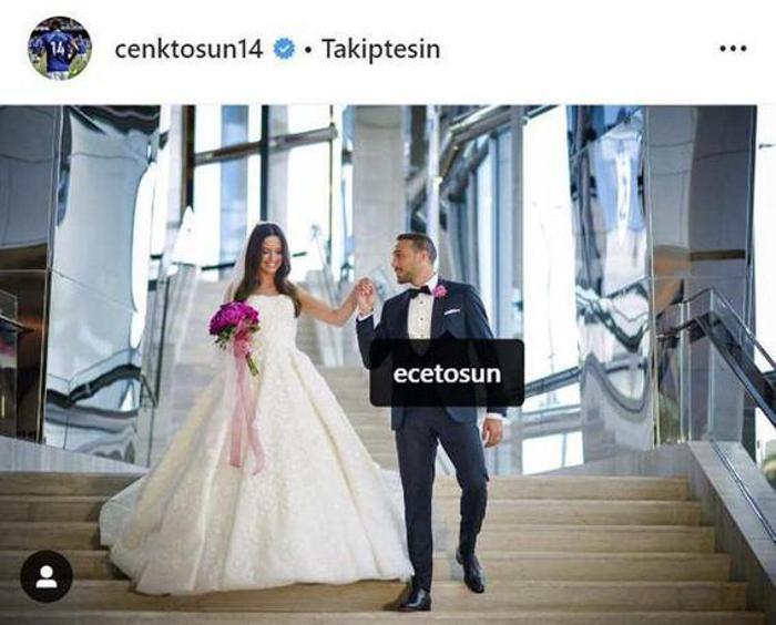 Cenk Tosundan eşine özel hareket