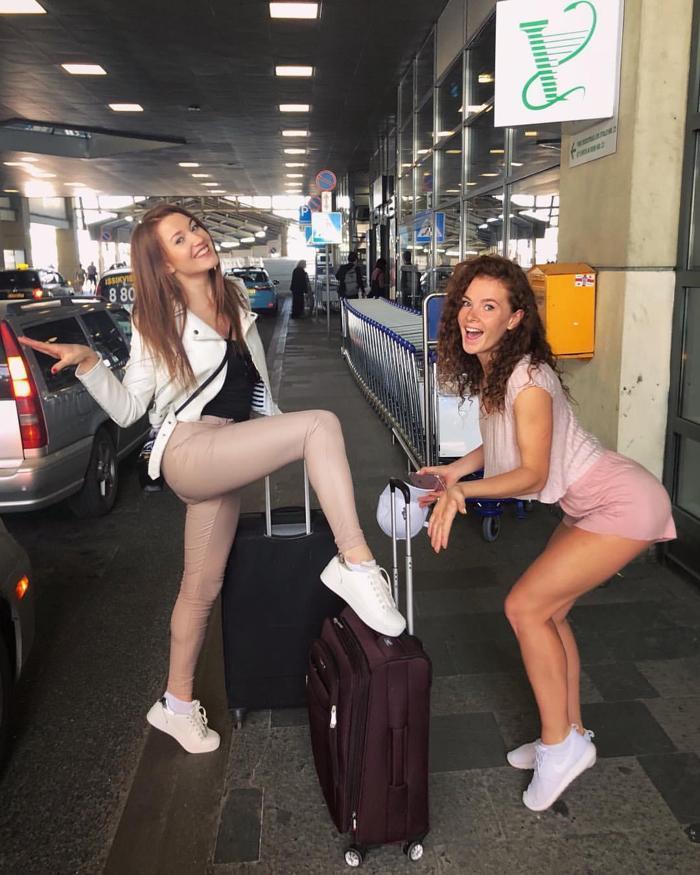 Güzel spiker Dalia Belickaite Fenerbahçe maçına damga vurdu