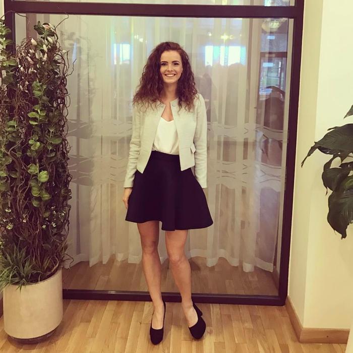 Güzel spiker Dalia Belickaite Fenerbahçe maçına damga vurdu