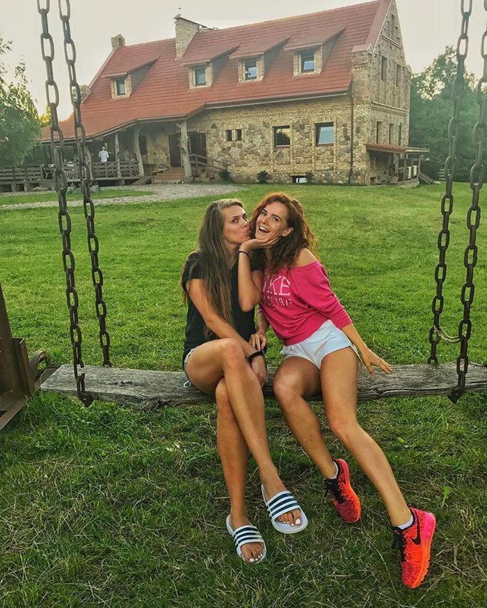 Güzel spiker Dalia Belickaite Fenerbahçe maçına damga vurdu