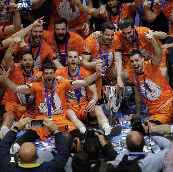 EuroCupta Valencia Basketin şampiyonluk coşkusu