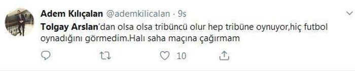Tolgay Arslana olay tepki: Yerine bidon koyun...