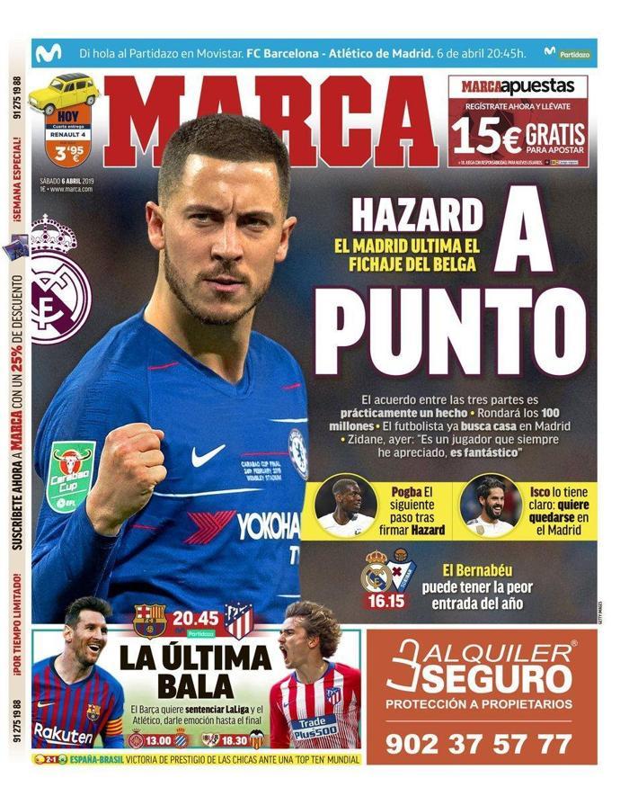 Eden Hazard, Real Madride imzayı atıyor 6 yıllık anlaşma...