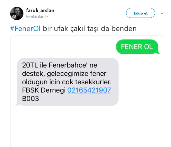 Fenerbahçe taraftarından Fener Ol kampanyasına büyük ilgi
