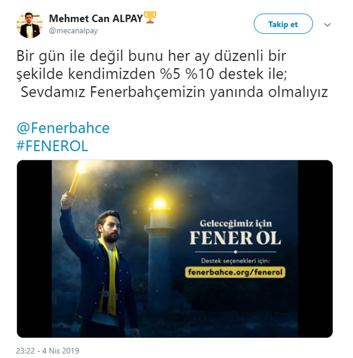 Fenerbahçe taraftarından Fener Ol kampanyasına büyük ilgi