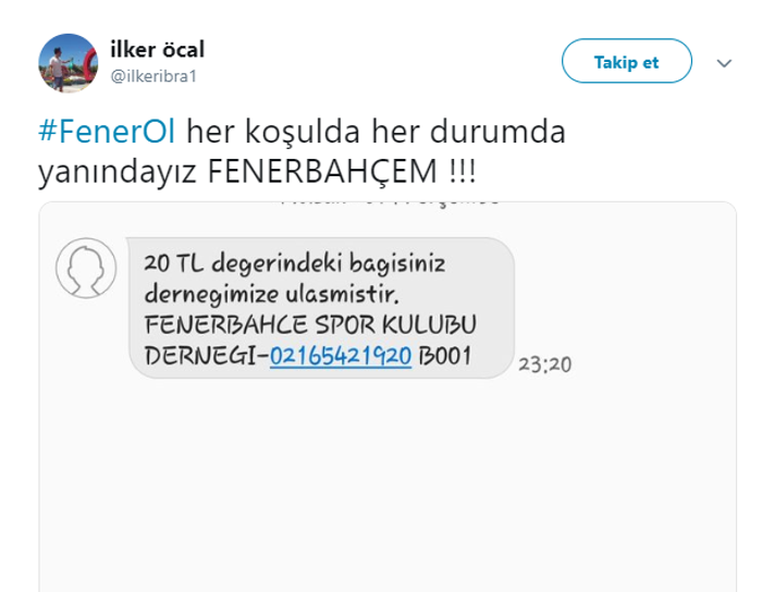 Fenerbahçe taraftarından Fener Ol kampanyasına büyük ilgi
