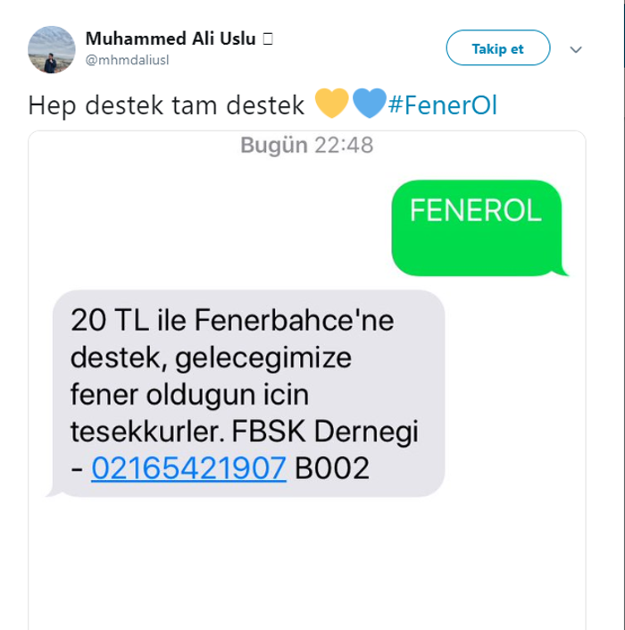 Fenerbahçe taraftarından Fener Ol kampanyasına büyük ilgi