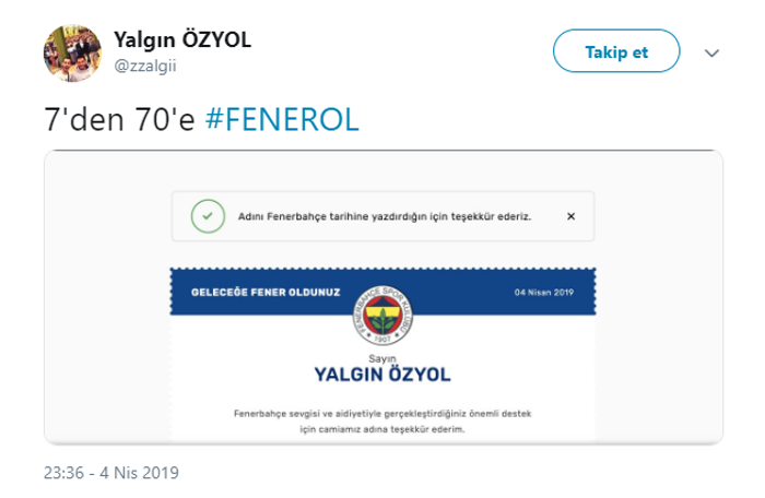 Fenerbahçe taraftarından Fener Ol kampanyasına büyük ilgi
