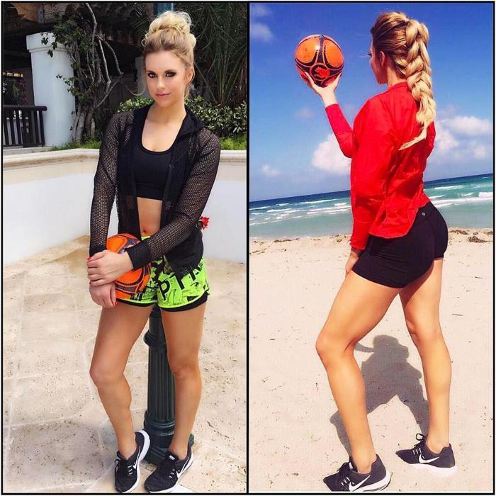 Futbol oynarken keşfedilen güzel: Lauren Marie Sesselmann