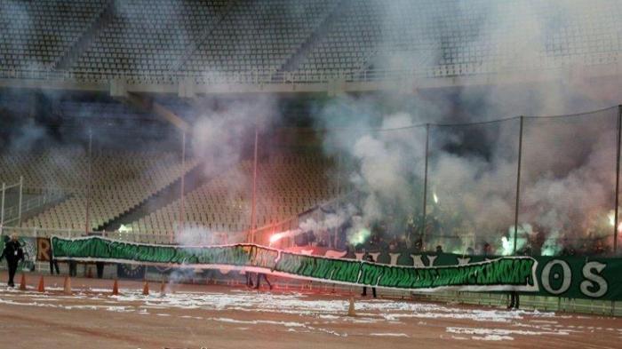 Panathinaikos-Olympiakos maçında büyük olay Taraftar ve polis...
