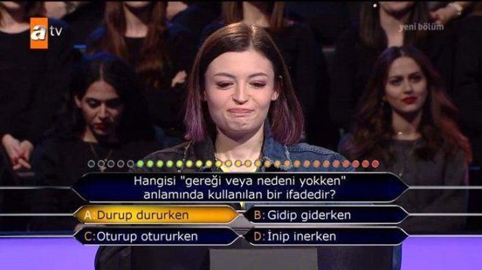 Meryem Cana Kim Milyoner Olmak İsterde büyük şok